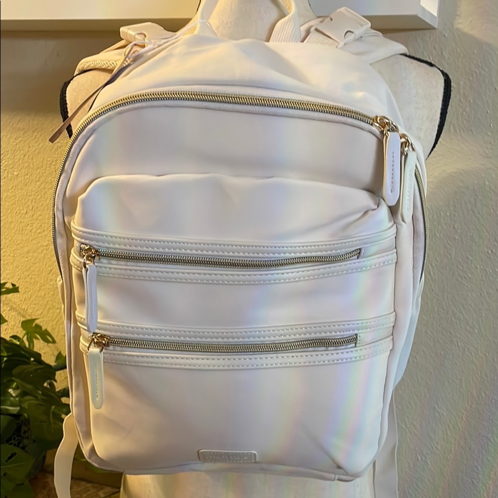 NWT mommore Neoprene Mini Diaper Bag Backpack w/Insulated Pocket MultipleZippers